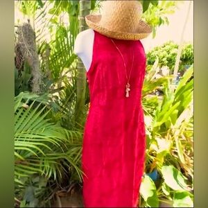 Vintage 100%Rayon with satin roses. Beautiful! sz. S  gorgeous dress